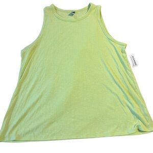 Old Navy Lime Green Ribbed Athletic Tank